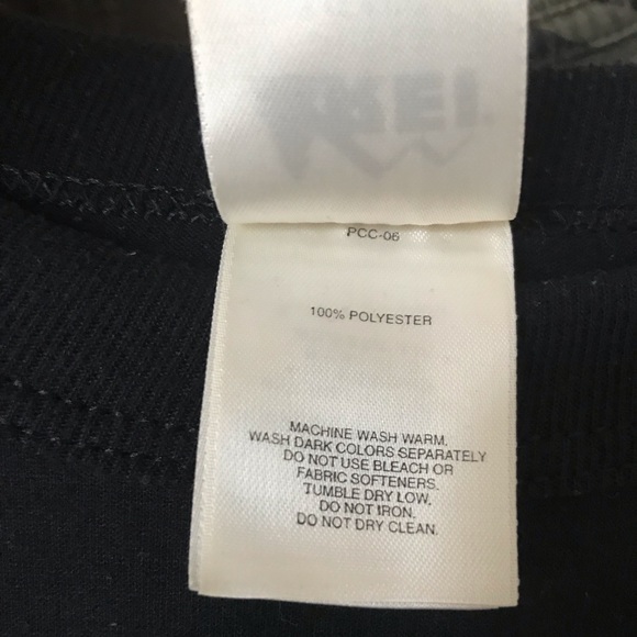 REI Base Layer Shirt Medium Black Quick Dry Tee - Picture 8 of 8